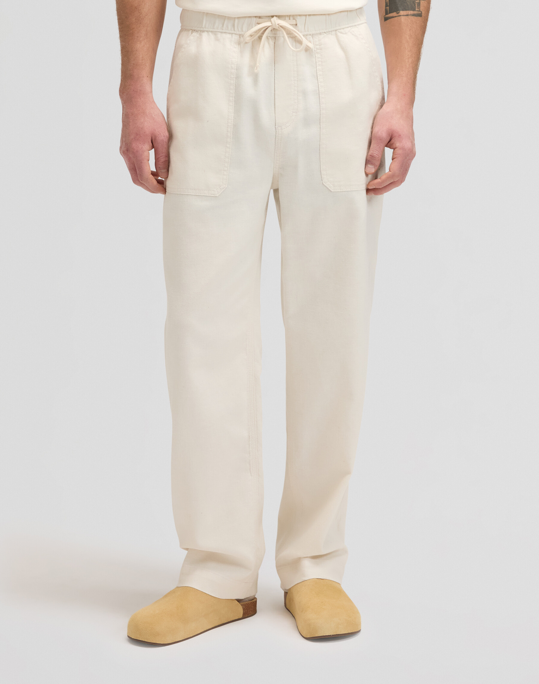UTILITY DRAWSTRING PANT NATURAL
